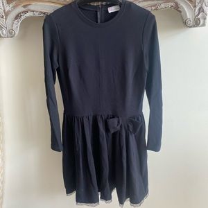 Red Valentino Jackie O dress. Worn once. Black size 4.